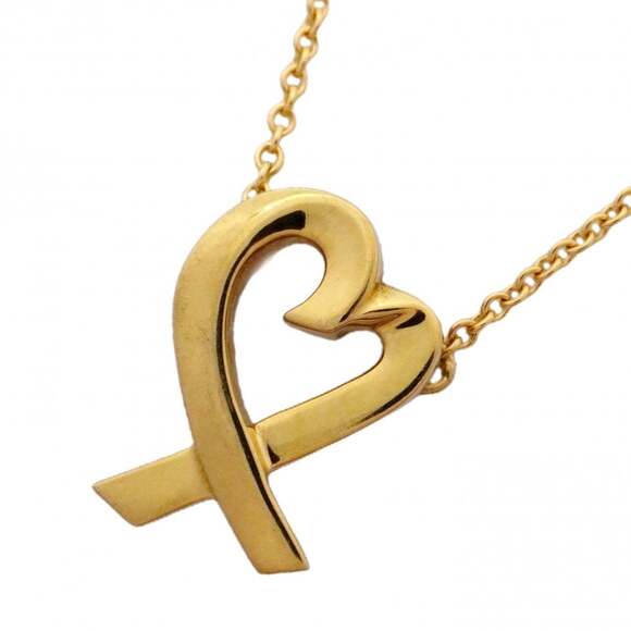 TIFFANY 18k Gold Heart Necklace